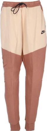 Nike Tech Fleece Trainingsbroek Mineral Clay/Wit - Heren - Trainingsbroeken - Roze - XL - Katoen - Fitness