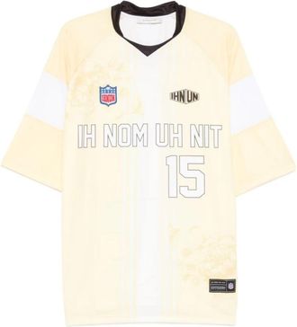 Ih Nom Uh Nit Floral Nummer T-shirt - Heren - T-shirts - Geel - XL - Polyester - Tops