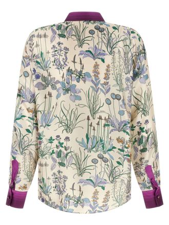 Gucci Womens Multicolor Silk Blouse