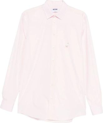 Moschino Shirts Pink - Heren - Casual Overhemden - Roze - M - Katoen - Overhemden