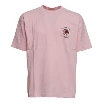 Dr&ocirc;le de Monsieur T-Shirts, male, Pink, Size: L Slogan Rose Tee