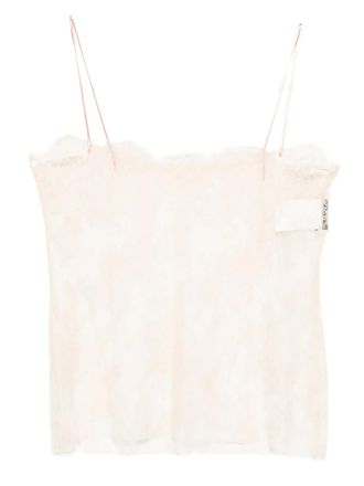 Alberta Ferretti lace top - Pink