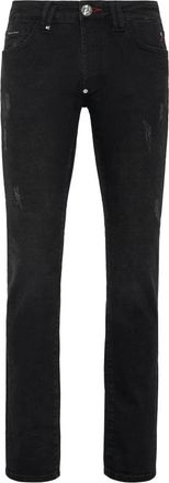 Philipp Plein Denim Broek Super Straight Cut Basic - Heren - Slim Fit Jeans - Zwart - W30 - Denim - Jeans