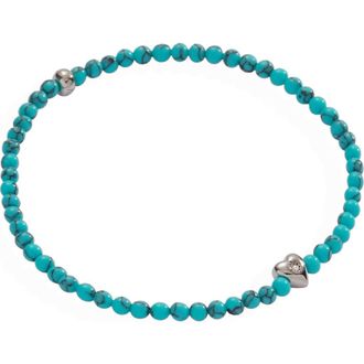 Alex and Ani Heart Turquoise Mini Stretch Bracelet at Nordstrom