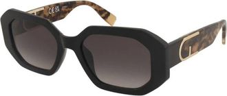 Furla Geometrische Zonnebril met Volledig Montuur - unisex - Zonnebrillen - Zwart - 54 MM - Accessoires