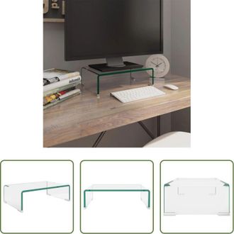 vidaXL Rialzo tv - Mobile/Rialzo porta TV in Vetro Bianco 40x25x11 cm