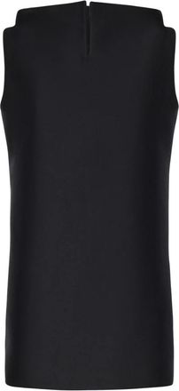 Balenciaga Sleeveless Tops - Dames - Tops zonder mouwen - Zwart - S - Leer - Tops