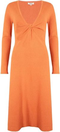 Jovonna London Samantha Knit Dress - Dames - Kleedjes - Oranje - S - Kleedjes