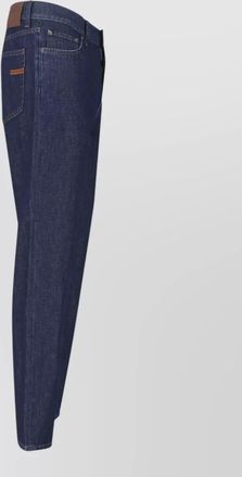 Ermenegildo Zegna tailored trousers belt loops contrast stitching