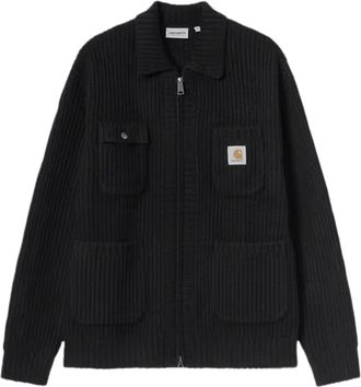 Carhartt Work in Progress Truien & Vesten, Heren, Zwart, S, Wol, Chore Knit Jacket