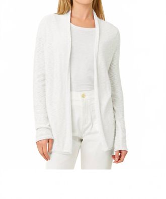 Lilly Pulitzer Faretta Long Length Cardigan In Resort White