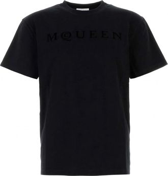 Alexander McQueen MCQUEEN FLOCK T SHIRT Size: L, colour: BLACK