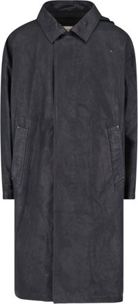 Christophe Lemaire Black Hooded Straight-Cut Casual Jacket