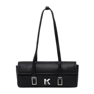 Karl Lagerfeld Baguette Tas - Dames - Tassen - Zwart - Maat: ONE Size Leer