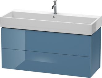 Duravit Duravit L-cube Mueble De Pared, 2 Cajones, 118,4 X 45,9 Cm, Para Vero Air 235012, Color: Laca De Alto Brillo Stone Blue - Lc627904747