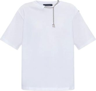 Sportmax T-shirt con decorazione a catena - Bianco