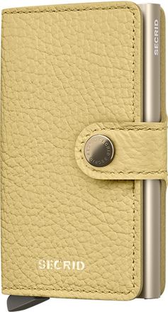 Secrid Miniwallet Pebble in Butter Yellow at Nordstrom