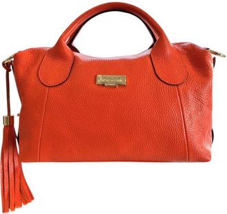 Baldinini Orange Cowhide Shoulder Womens Bag
