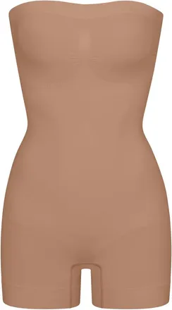 SKIMS Seamless Sculpt Strapless Shortie Body - Light Brown - Xxl (UK18 / Xxl)