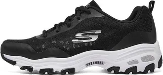Skechers (WMNS) Skechers DLites 1.0 low Dad Shoes GS Black/White 896027-BKW