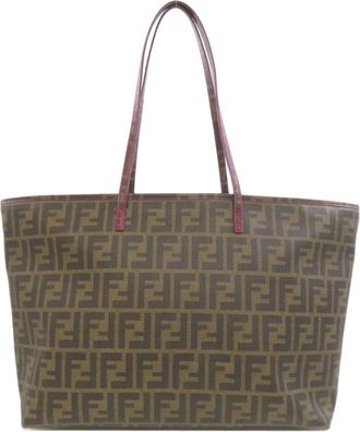 Fendi Zucca Brown Zucca Tote Bag (Pre-Owned)