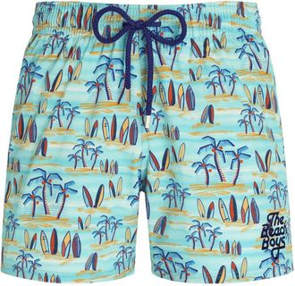 Vilebrequin Msoz 3F12 381 Zwemshorts - Heren - Strandmode - Veelkleurig - L - Katoen - Badmode