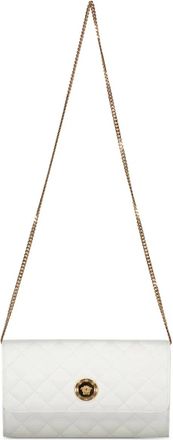 Versace Borsa a tracolla in pelle - Bianco