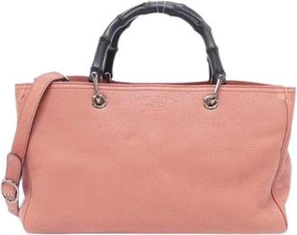 Gucci Pre-owned Leren Schoudertas - Dames - Vintage Handtas - Roze - ONE Size - Leer - Vintage