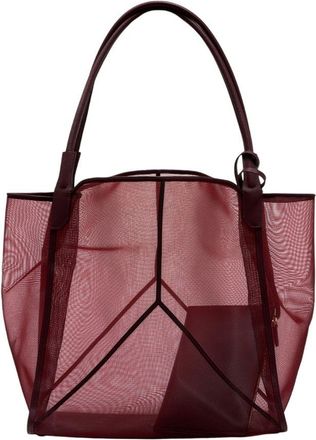 Victoria Beckham Womens Tote Burgundy Synthetic