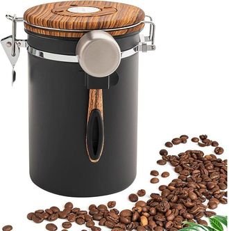 OEM Bote Para Caf&eacute;, Bote Herm&eacute;tico De 1,8 L, Contenedor De Acero Inoxidable Para Almacenar Granos De Caf&eacute;