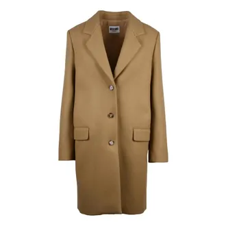 Moschino Dames, Mantels, Beige, Maat: M Wol