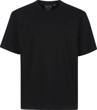 Canada Goose Black Novo Logo Crew Neck Cotton T-Shirt