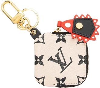 Louis Vuitton Limited Edition Bicolor Monogram Crafty Bag Charm Square Pouch (Authentic Pre-Loved)