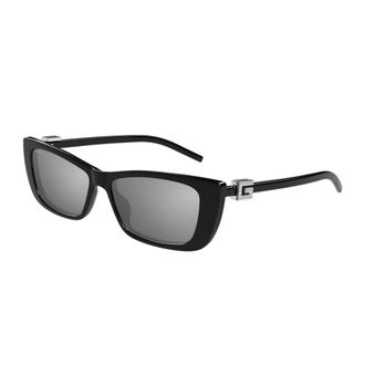 Gucci Sunglasses, unisex, Black, 53 MM, Stylish Sunglasses with Mirrored Lenses
