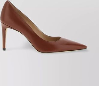 Stuart Weitzman power pointed toe stiletto leather pumps