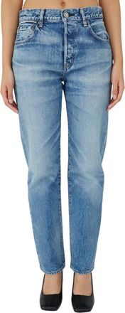 Moussy Graceland Straight Jeans In Light Blue