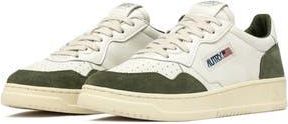 Autry Medalist Washed Low Top Sneaker in Goat/White/Military Green at Nordstrom Rack, Size 11Us / 41Eu
