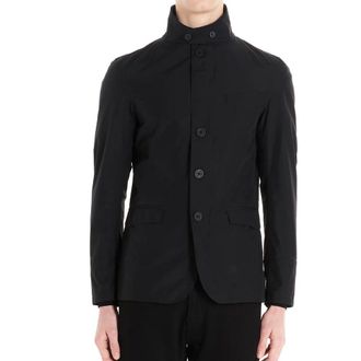 Herno Mens Black Polyester Full-Length Jacket Clothing