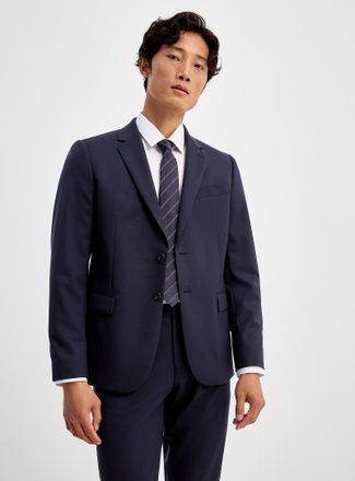 Le 31 Mens Solid stretch suit jacket Wool weave by Marzotto Stockholm fit - Slim