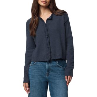 Splendid Amber Cropped Cardigan in Ice Navy at Nordstrom, Size Small