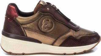 Carmela Womens Leather Sneakers In Taupe