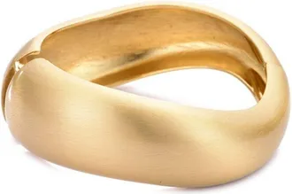 Adornia Adornia Plated Organic Chunky Bangle Bracelet