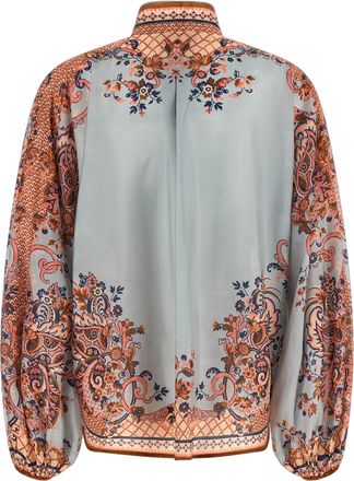 Zimmermann Womens Multicolor Silk Blouse