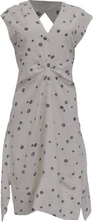 Proenza Schouler Printed Dress in White Silk