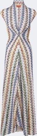 Missoni Lam&eacute; gathered maxi dress