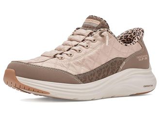 Skechers Contour Foam Cozy Fit Hands Free Slip-Ins Leopard Dream Womens Shoes Brown : 10.5 B - Medium, Textile