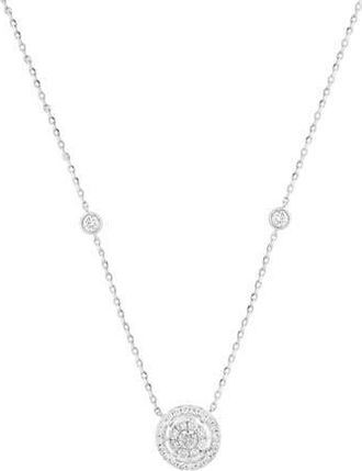 Effy Diamond Pendant Necklace in Silver/Diamond at Nordstrom Rack, Size 18