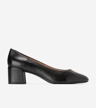 Cole Haan Womens Go-to Shayla Block Heel Pumps - Black Size 10.5