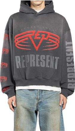 Represent Living Legacy Tour Hoodie - Heren - Hoodies - Grijs - L - Katoen - Hoodies & sweatvesten