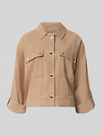 More & More Regular Fit Blazer mit Brusttaschen in Taupe, Gr&ouml;&szlig;e 34